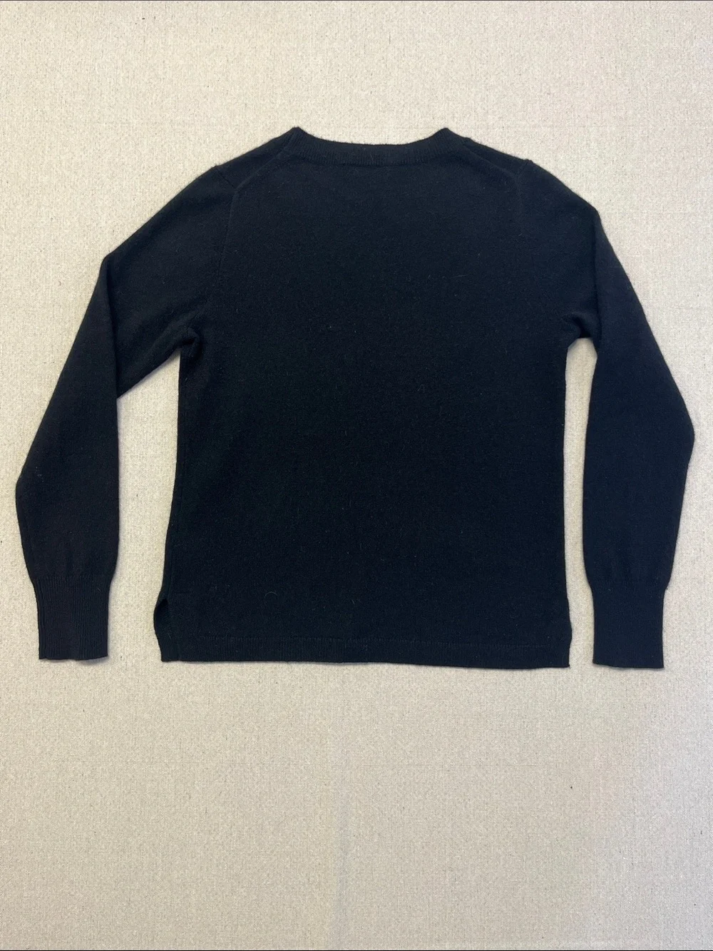 J.Crew 100% Cashmere Black Crewneck Sweater Women’s Small Soft
